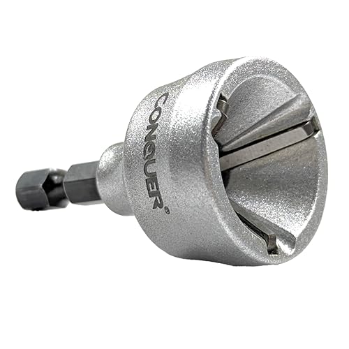 CONQUER HSS Deburring Chamfer Tool for Metal – External Burr Remover Drill Bit 1/8"–3/4", Thread Repair & Countersink Bit for Stainless Steel, Aluminum, Copper - Image 1
