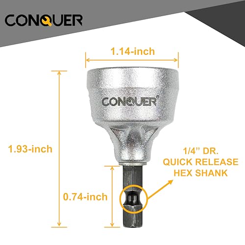 CONQUER HSS Deburring Chamfer Tool for Metal – External Burr Remover Drill Bit 1/8"–3/4", Thread Repair & Countersink Bit for Stainless Steel, Aluminum, Copper - Image 4