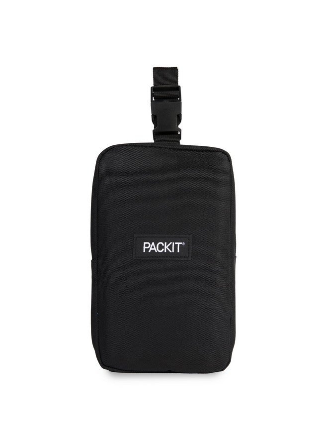 PackIt® Freezable Upright Snack Box, Black, Built with ECOFREEZE® Technology, Fully Freezable, Collapsible, Reusable, With Top Buckle Handle and Top Load Design, For Perishable Snacks On the Go - Image 4