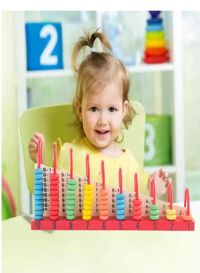 MARA BOMMAI® - Wooden Calculation Shelf Abacus | Early Educational Math Learning Toy for Kids 3+ | Counting, Addition & Subtraction Frame for Toddlers | Montessori STEM Kit - Image 2