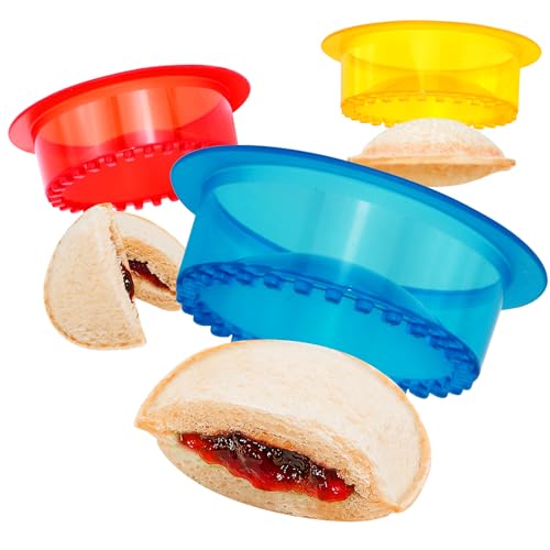 HiYZ HiYZ Sandwich Cutter and Sealer  5 PCS Decruster Sandwich Maker  Peanut Butter and Jelly Crustless Sandwich Bread Pancake Maker Cookie Cutter for Kids Children Boys Girls