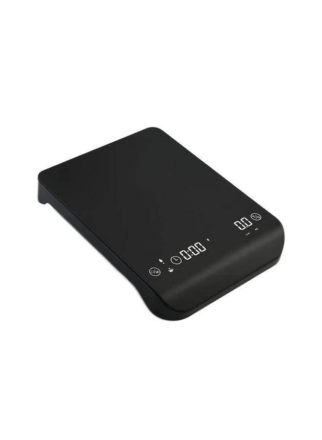 1pc High Precision Rechargeable Coffee Scale 3kg 0.1g Accuracy USB Fast Charging Kitchen Scale with Timer Lithium Polymer Battery Black - Image 5