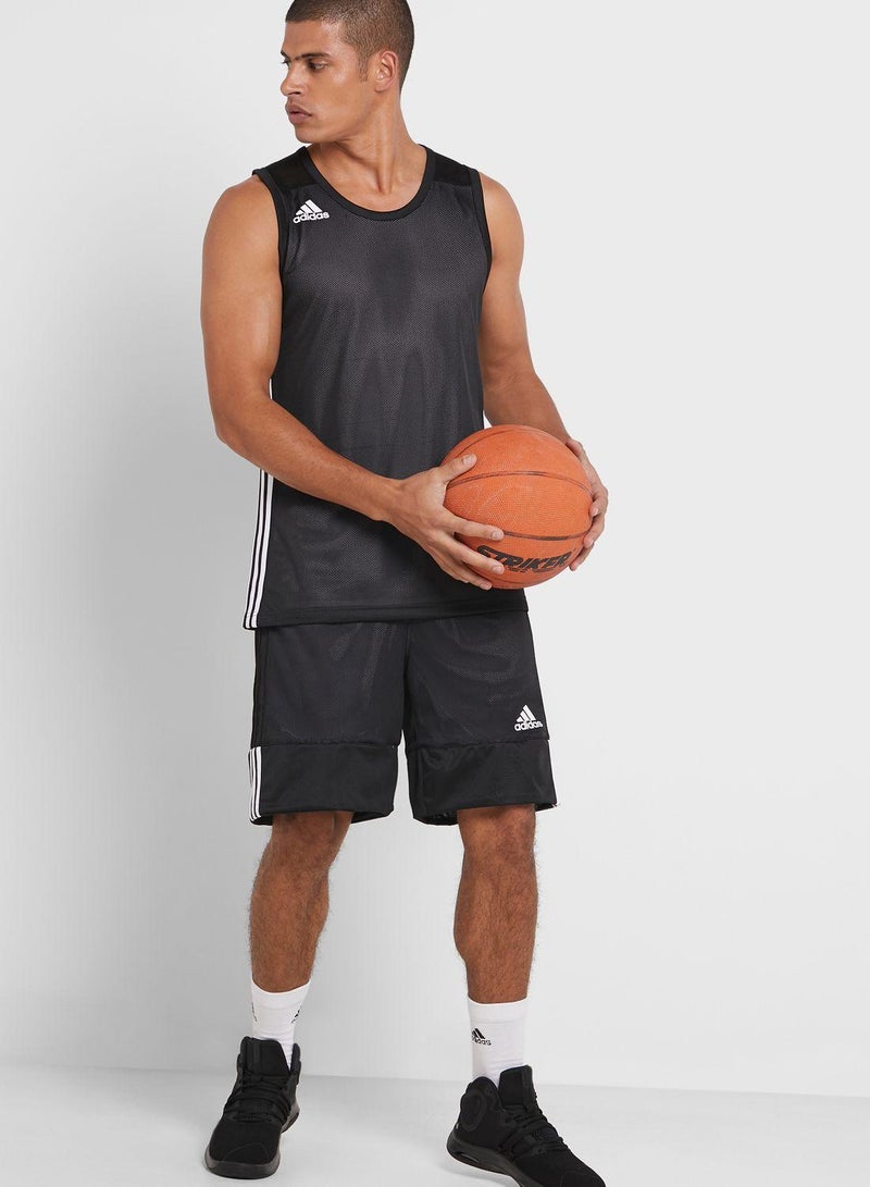 adidas شورت رجالي أسود قصير من - Image 4