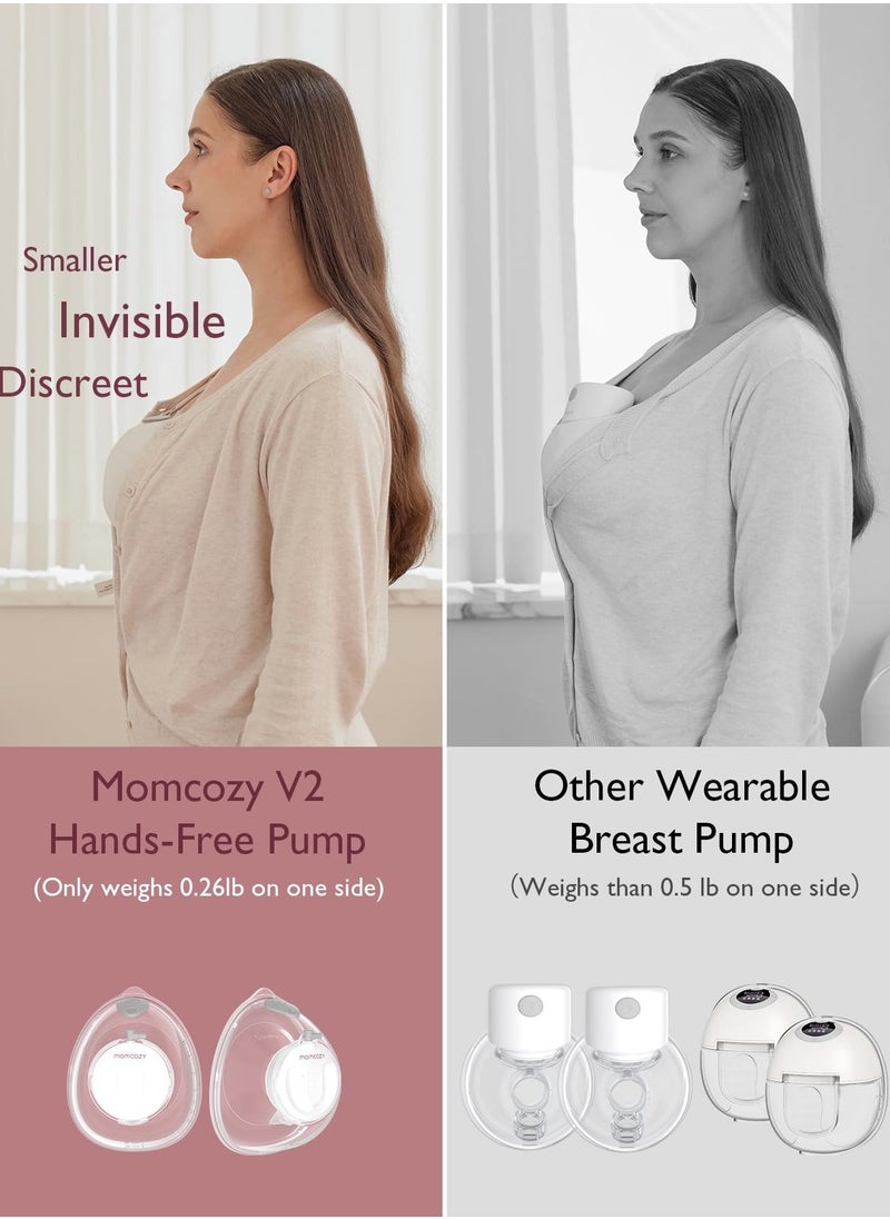 Momcozy - Painless, Potent, Wearable, Ultra-Light, Hands Free, Portable Double Electric Breast Pump V2 With 27 Pumping Combinations - Image 1