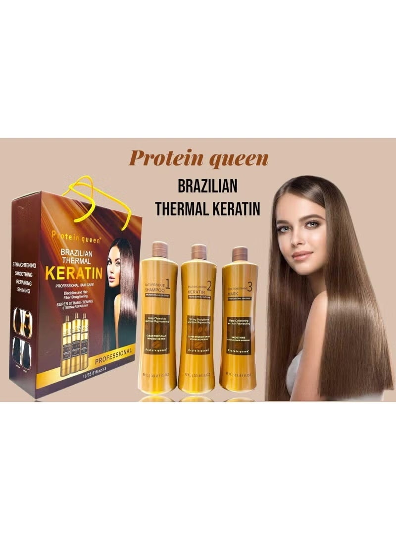 Brazilian Thermal Keratine Set 1 L 3pcs/Set