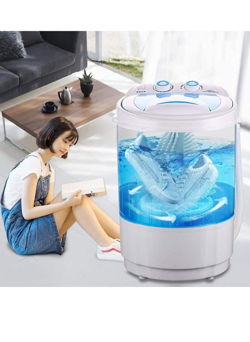 ELTRAZONE Shoe Washing Machine Small Household, Portable Lazy Washing Machine, 360° Cleaning, 10 Minutes Fast Cleaning, Safe Material Does Not Hurt Shoes Blue/White  - Image 5