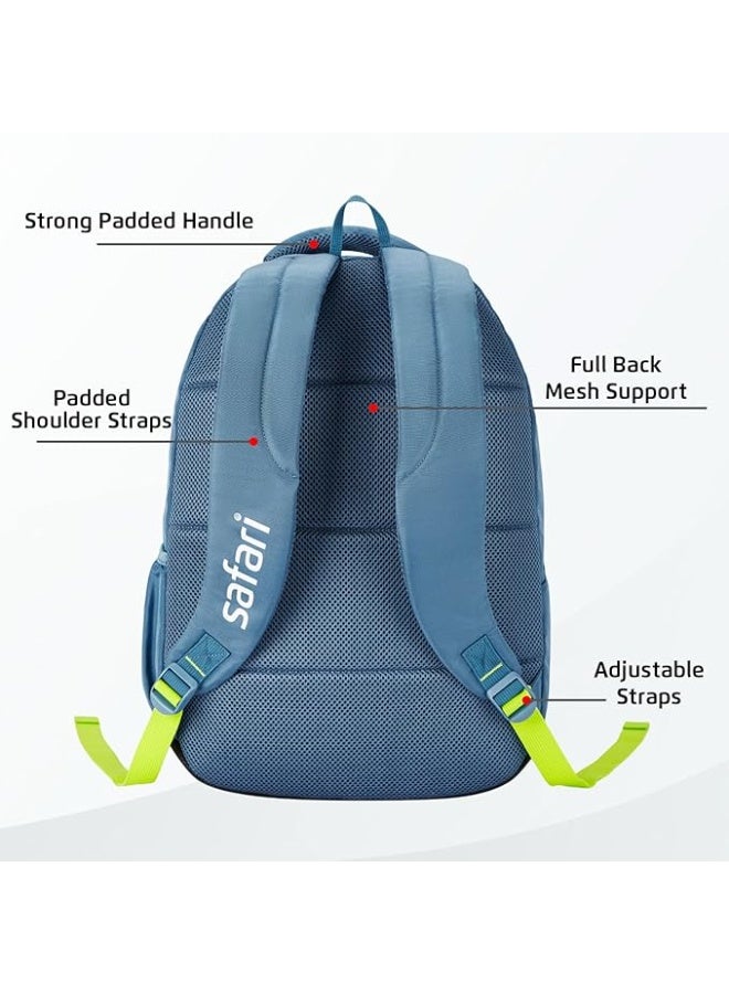 Safari Flip 32L Casual Printed Backpack, 2 Compartments, Bottle Holder, Front Pocket, School Bag for Boys and Girls, College Bag, Office Bag, Travel Bag for Men and Women - Image 5