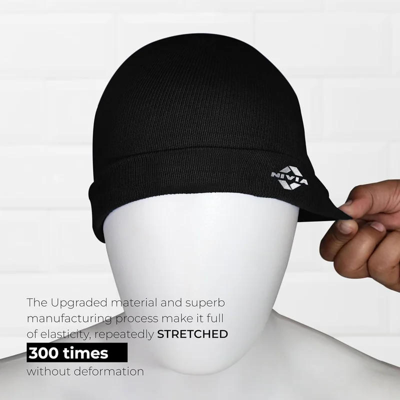 نيفيا Nivia Cotton Slouchy Beanie & Skull Cap for All Seasons, Unisex