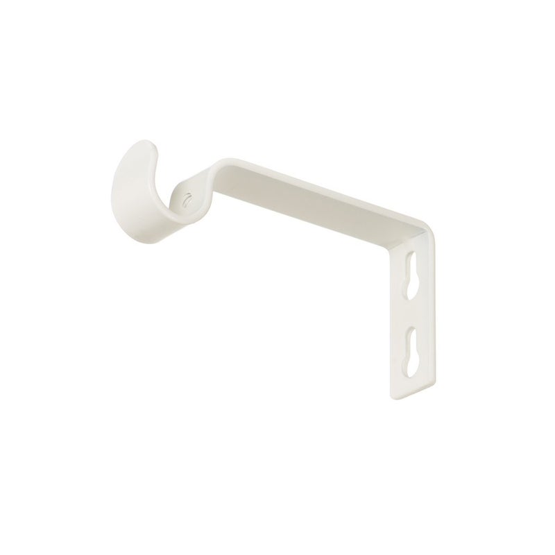 Ivilon دعامات Ivilon الثابتة لقضبان الستائر - لقضبان 1/2 أو 5/8 بوصة. مجموعة من قطعتين - عاجي - Image 2