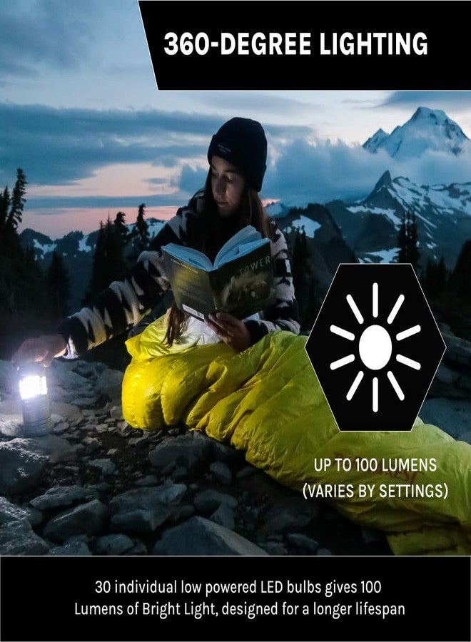 Cascade Mountain Tech 100 Lumen Pop-Up LED Lantern with IPX4 Water Resistance - 2 Pack - Image 3