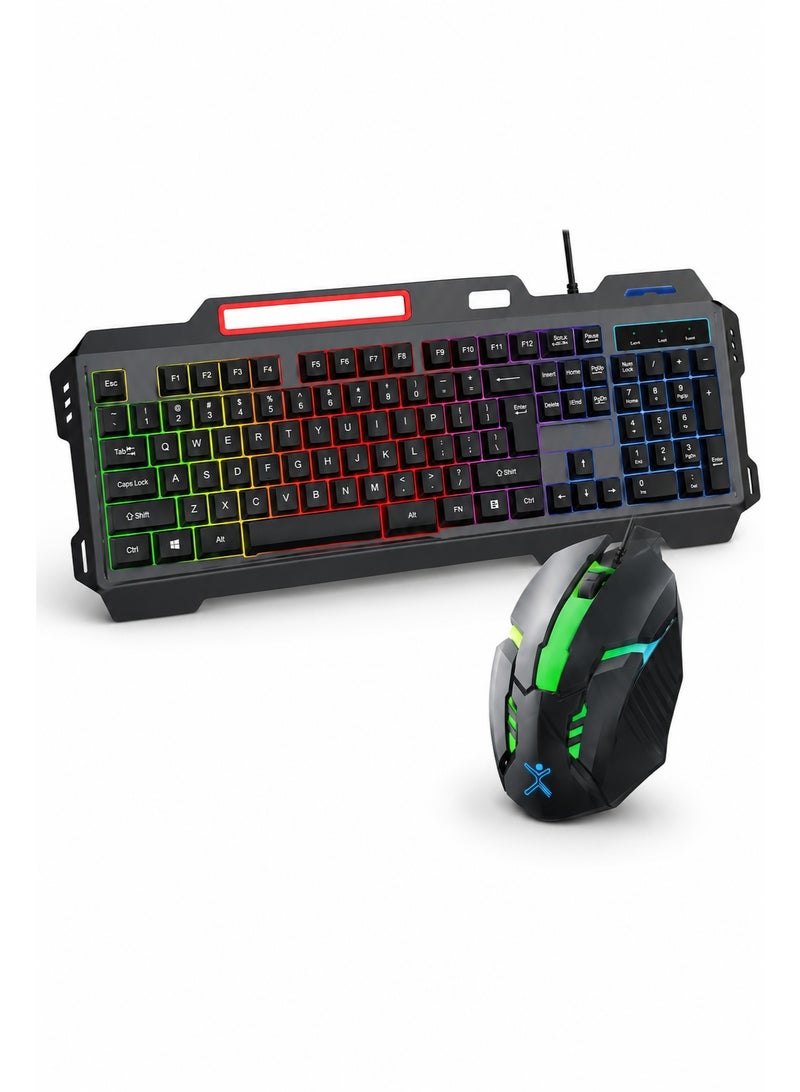 Dreamzon RoyalTop R25D RGB Gaming Keyboard & Mouse Combo – USB Wired LED Backlit Keyboard Set for PC, Laptop, Windows & Mac - Image 2