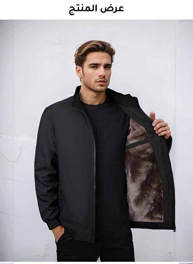 Men's Oversized Winter Coat with Warm Blanket for Middle-Aged Men - Image 1