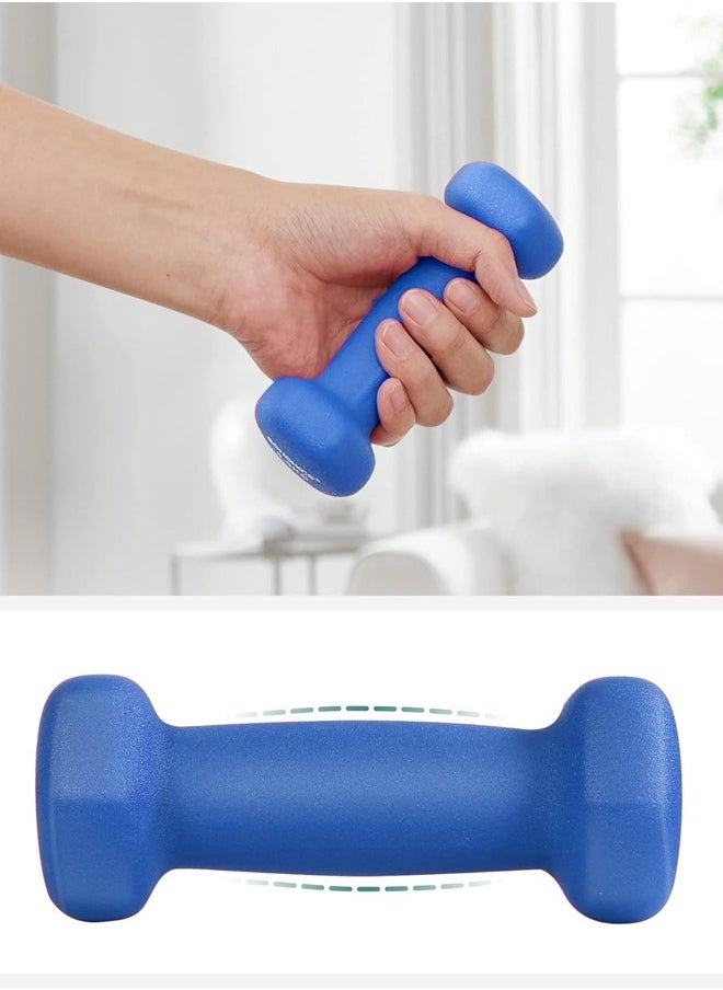 Fitness World Small hexagonal dumbbell set of 4 pieces weighing 0.5 kg each 11x5x5cm  - Image 5