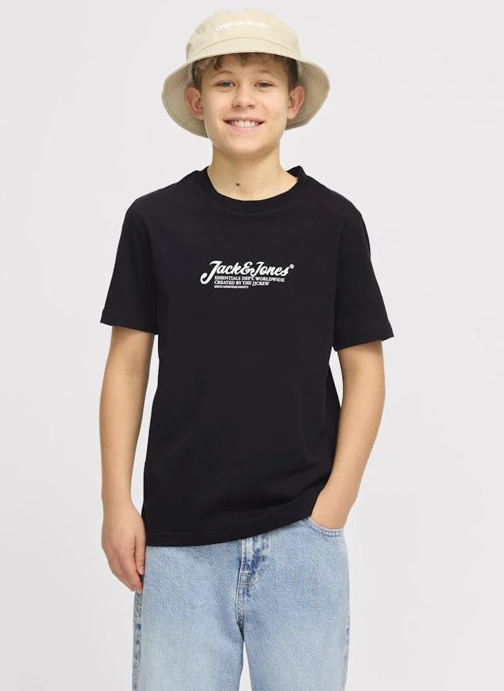 Jack & Jones Junior Kids Logo Crew Neck T-Shirt