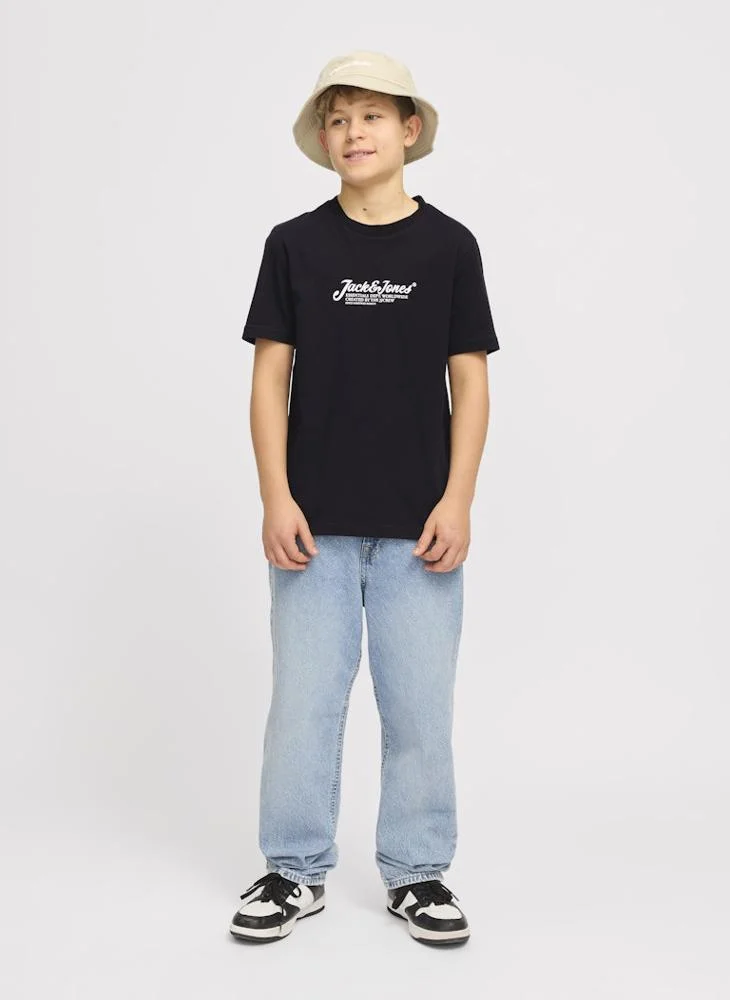 Jack & Jones Junior Kids Logo Crew Neck T-Shirt