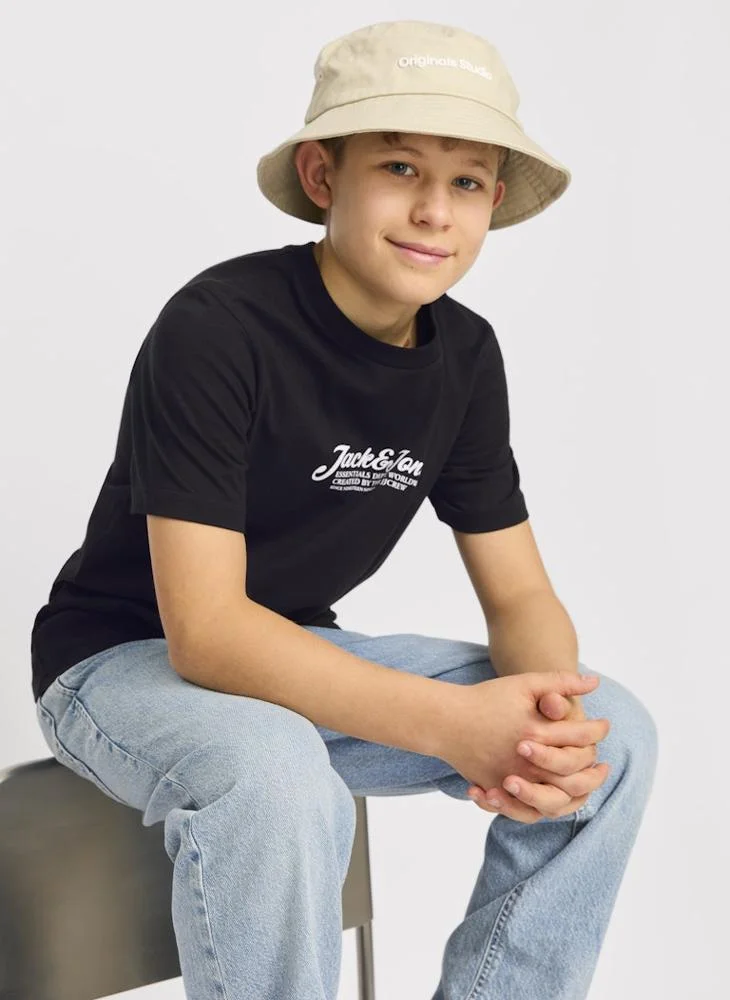 Jack & Jones Junior Kids Logo Crew Neck T-Shirt