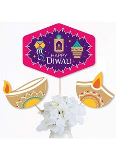 Big Dot of Happiness Happy Diwali Festival Of Lights Party Centerpiece Sticks Table Toppers Set Of 15  - Image 3