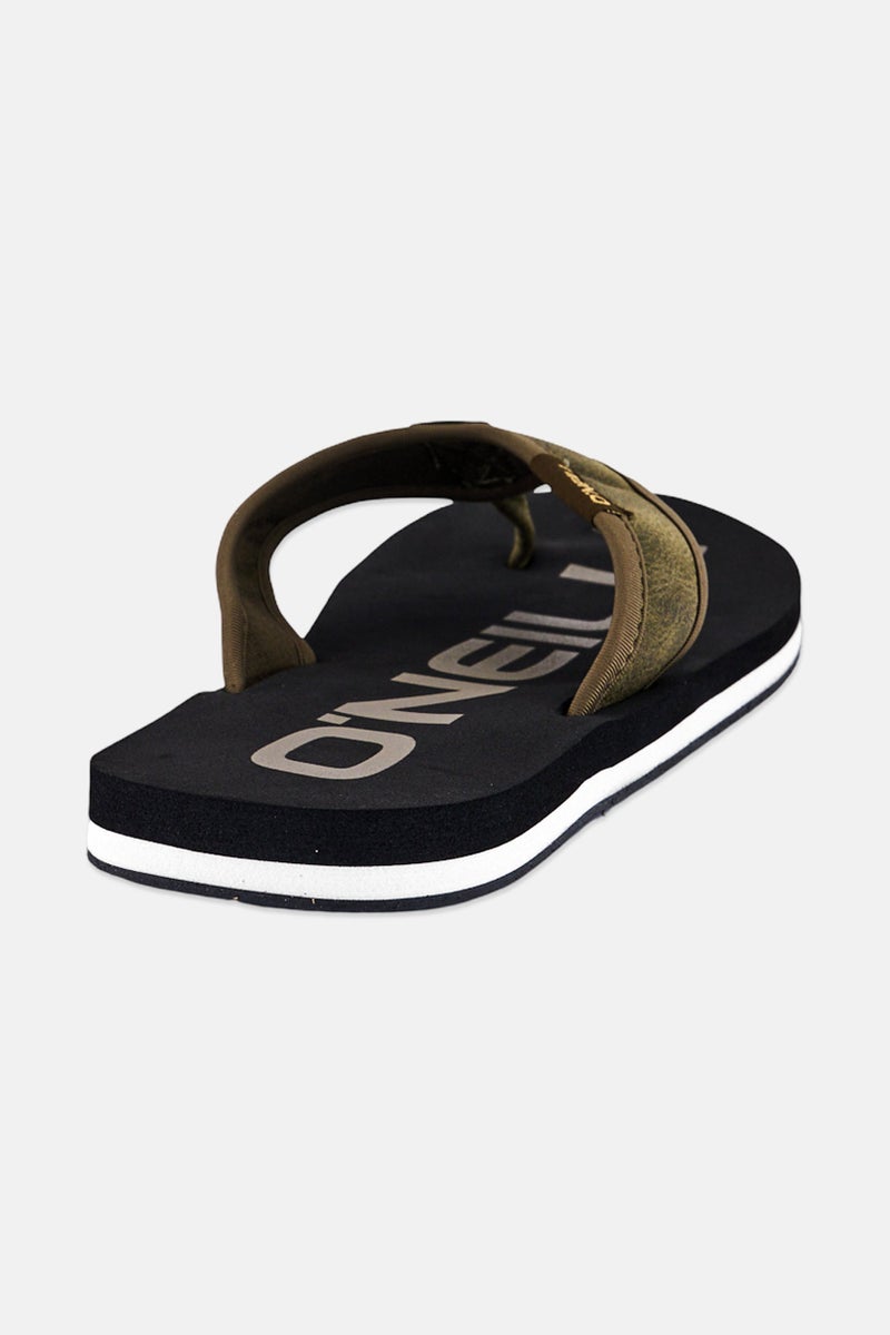 O'NEILL Men Jacky Flip Flop Brand Logo Slip On Slippers, Olive - Image 3