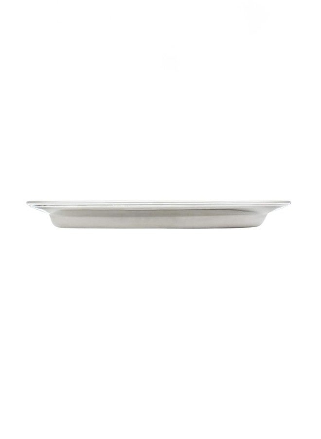TrueCraftware- 22” Stainless Steel Oval Serving Platter - Heavy Duty Metal Serving Tray Serving Platters for Appetizer Snack Fruit Cake Server Party Food Display Tray Serving Dishes for Entertaining - Image 3