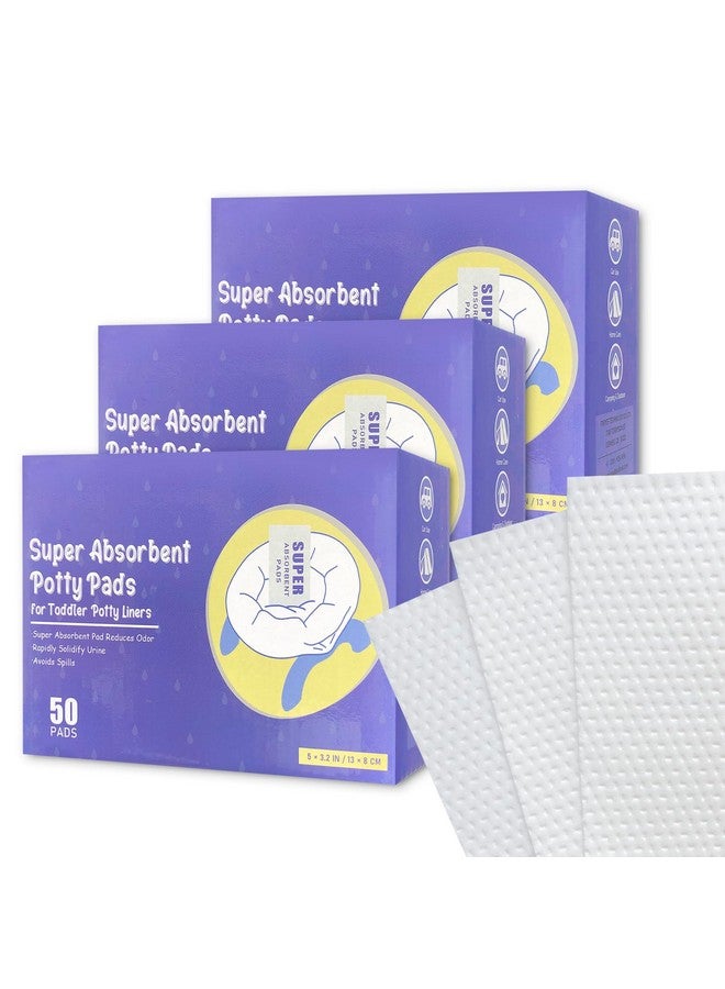 CUXFLS Disposable Potty Absorbent Pads for Kids Travel,Toilet Refill Pouch for Toddler Toilets Portable Fast-Acting Absorbent Fit All Baby Travel Potty Bags - 150 Pads - Image 1