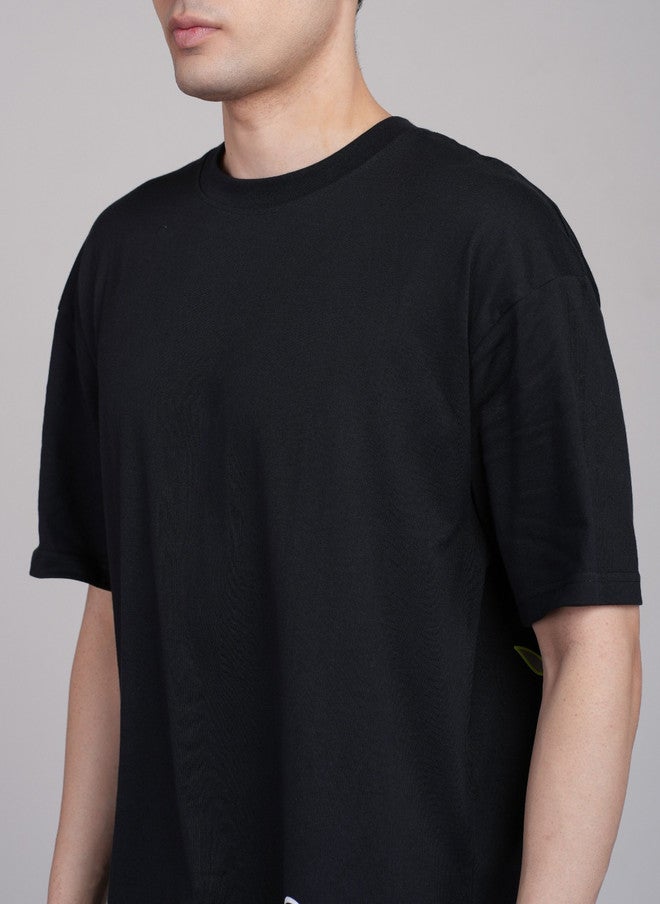 OUTLAWS Graphic Printed Oversized Drop-Shoulder T-shirt for Men - Image 2