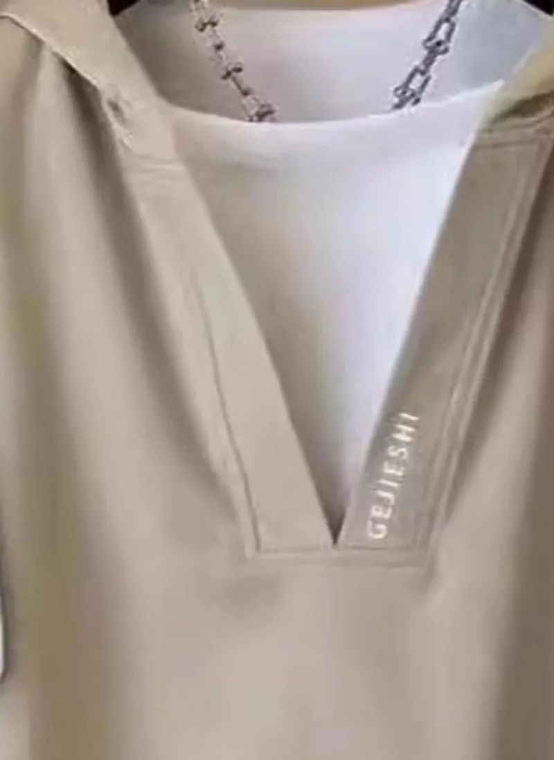 يونيكي Brown Solid Hood Tshirt
