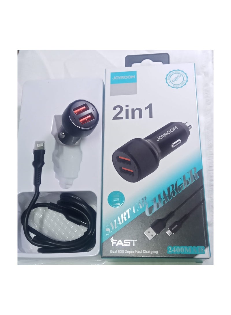 Jerome car charger for iPhone, 2 USB port - Image 4