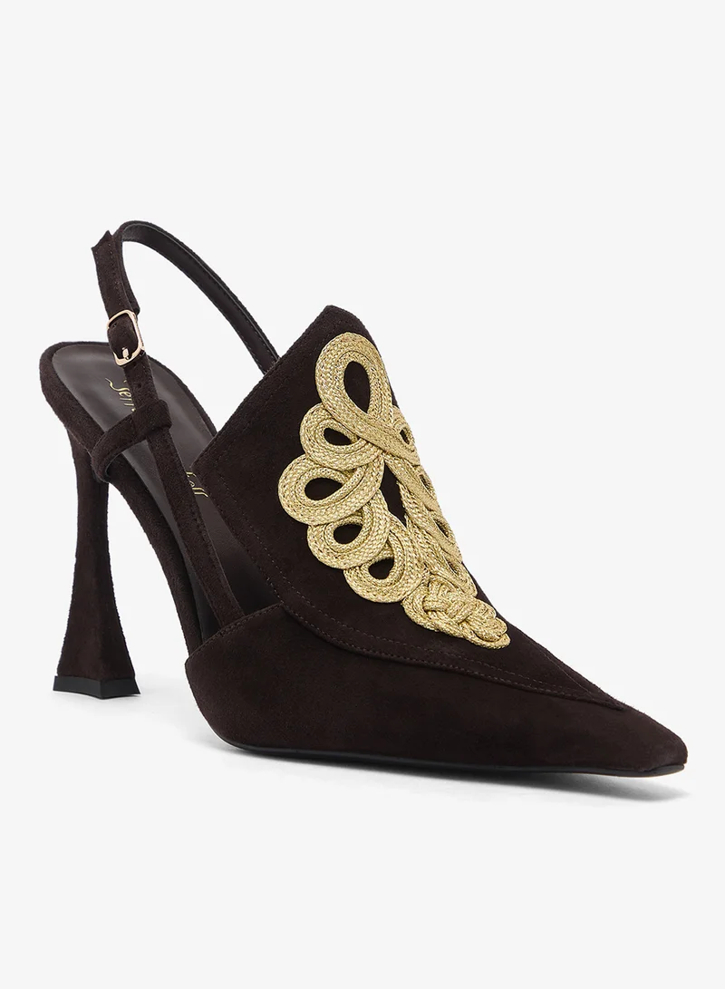 Jeffrey Campbell Pointed Toe Heeled Sandals