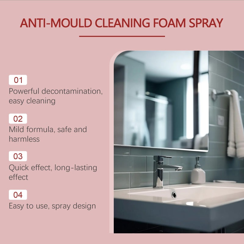 Jaysuing Decontamination Cleaning Spray Household Wall Tile Seam Wall Kitchen And Bathroom Mildew Stain Cleaner - Image 4