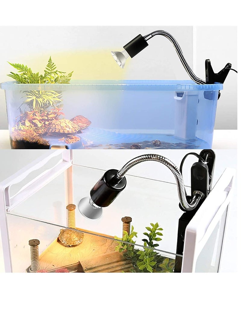 Excefore Reptile Halogen Bulbs E27 50W Dimmable UVA/UVB Full Spectrum Tortoise Heating Bulb Backlight Basking Spotlight for Turtle Lizard Snake Amphibian  - Image 2