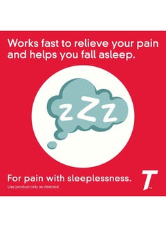 TYLENOL PM Extra Strength Pain Reliever And Sleep Aid Caplets, 500 mg Acetaminophen, 24 ct  - Image 4