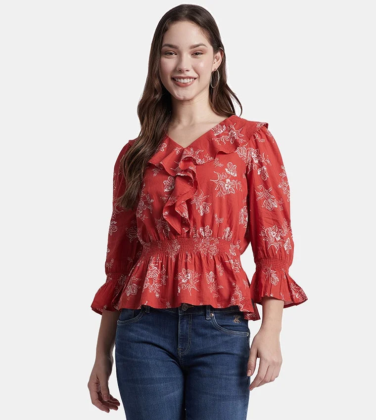 Beverly Hills Polo Club Womens Woven Top