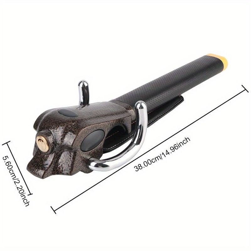 Security Car Locks Automobile Steering Lock Protection T Lock Foldable Car Accessories Steering Wheel Anti Theft Lock 1pc - Image 2
