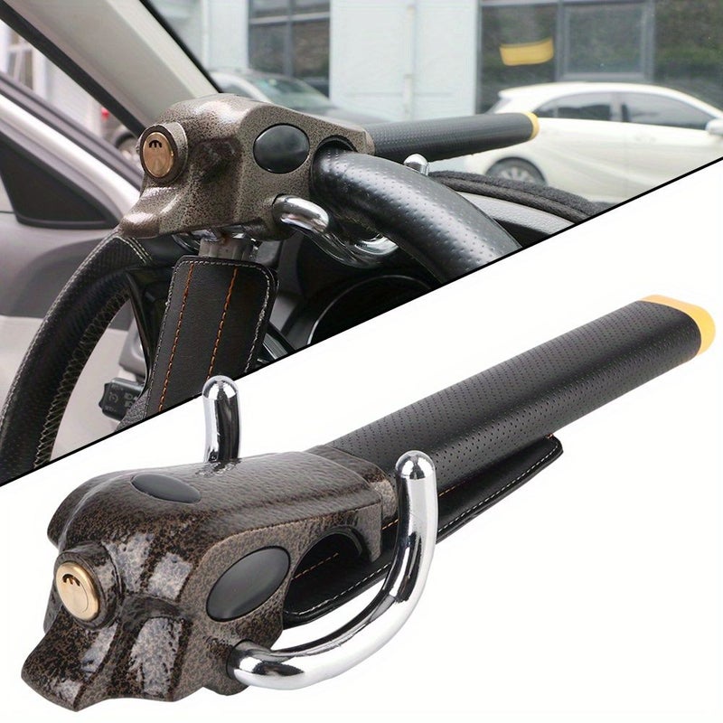 Security Car Locks Automobile Steering Lock Protection T Lock Foldable Car Accessories Steering Wheel Anti Theft Lock 1pc - Image 1