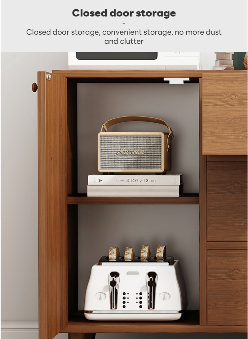 Sharpdo Kitchen Cabinets,Coffee Corner,Storage Cabinets,Cupboard With Door,Suitable For Kitchen, Living Room, Dining Room,Bedroom 100*30*80cm - Image 5