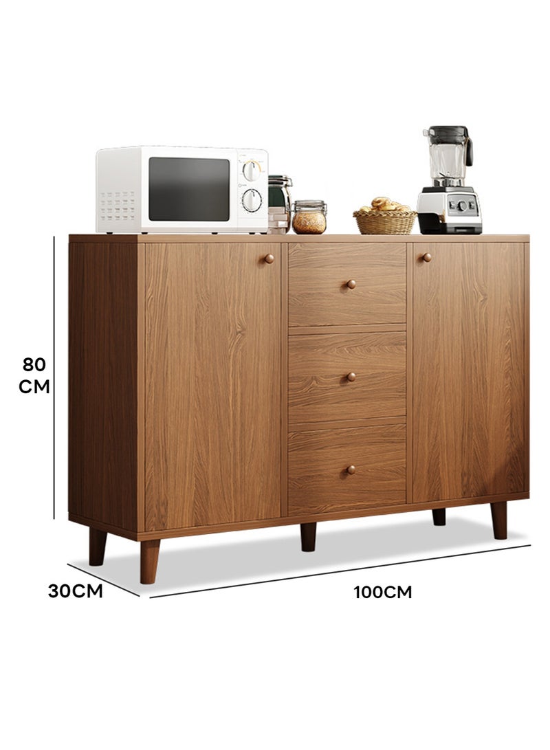 Sharpdo Kitchen Cabinets,Coffee Corner,Storage Cabinets,Cupboard With Door,Suitable For Kitchen, Living Room, Dining Room,Bedroom 100*30*80cm - Image 4