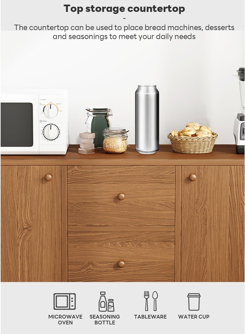 Sharpdo Kitchen Cabinets,Coffee Corner,Storage Cabinets,Cupboard With Door,Suitable For Kitchen, Living Room, Dining Room,Bedroom 100*30*80cm - Image 2