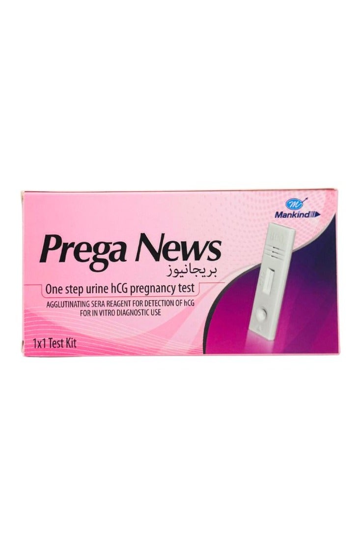 Mankind Prega News One Step Urine hCG Pregnancy 1 Test Kit - Image 1