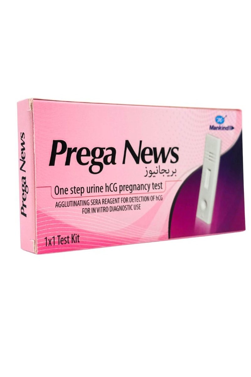 Mankind Prega News One Step Urine hCG Pregnancy 1 Test Kit - Image 2
