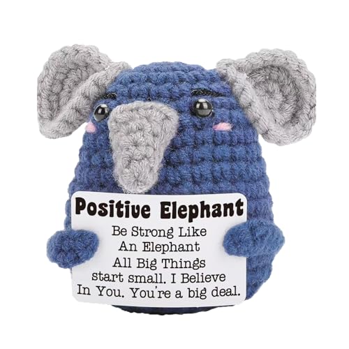 INIMAGINE IN-IMAGINE Crochet Toys, Kid Toys, Adorable Mini Crochet Elephant A Funny and Positive Handmade Delight It is The First Choice for Giving Gifts Gift - Image 1