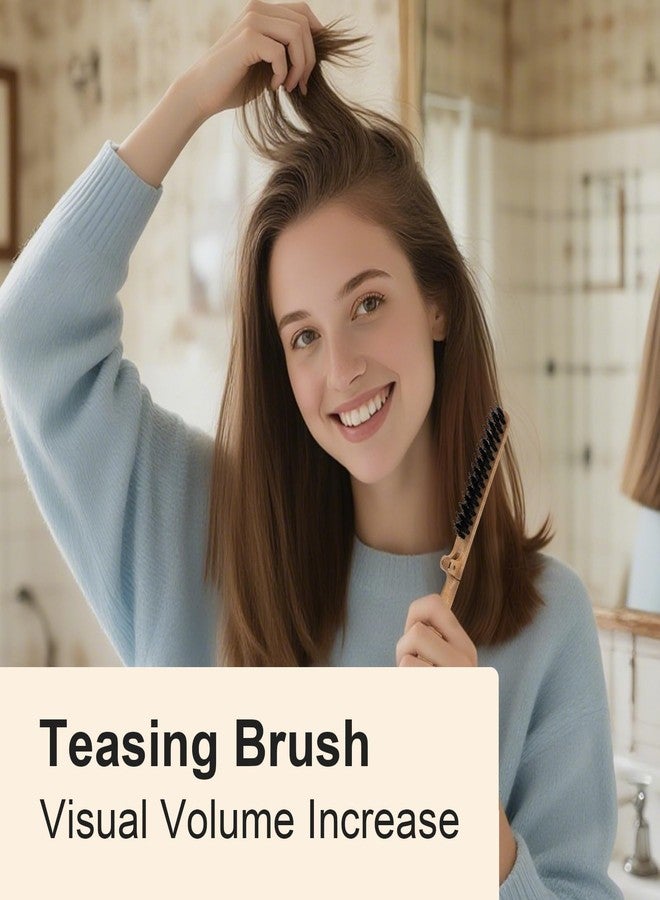 RHOS Boar Bristle Foldable Hair Brush, Portable Edge Brush, Lipstick-sized Slick Back Brush for On-the-go and Traveling Purpose - Image 5