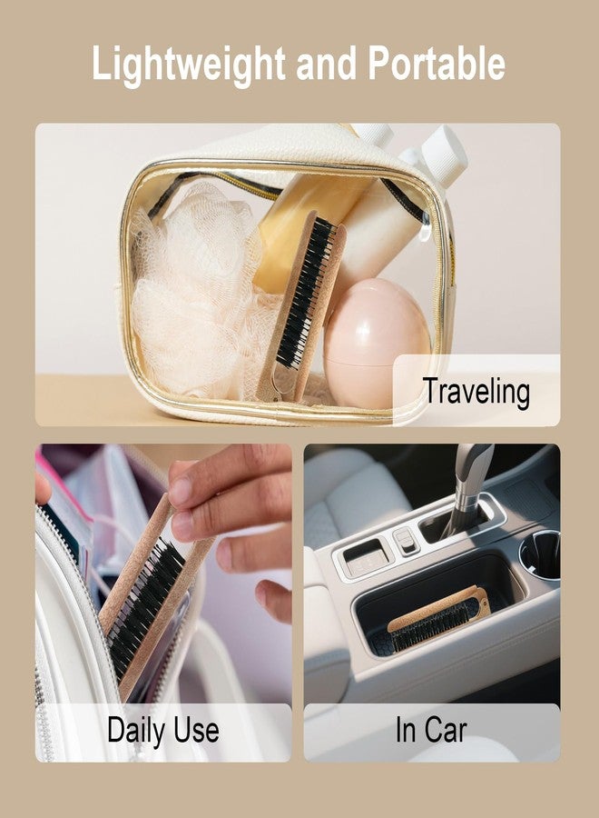 RHOS Boar Bristle Foldable Hair Brush, Portable Edge Brush, Lipstick-sized Slick Back Brush for On-the-go and Traveling Purpose - Image 4