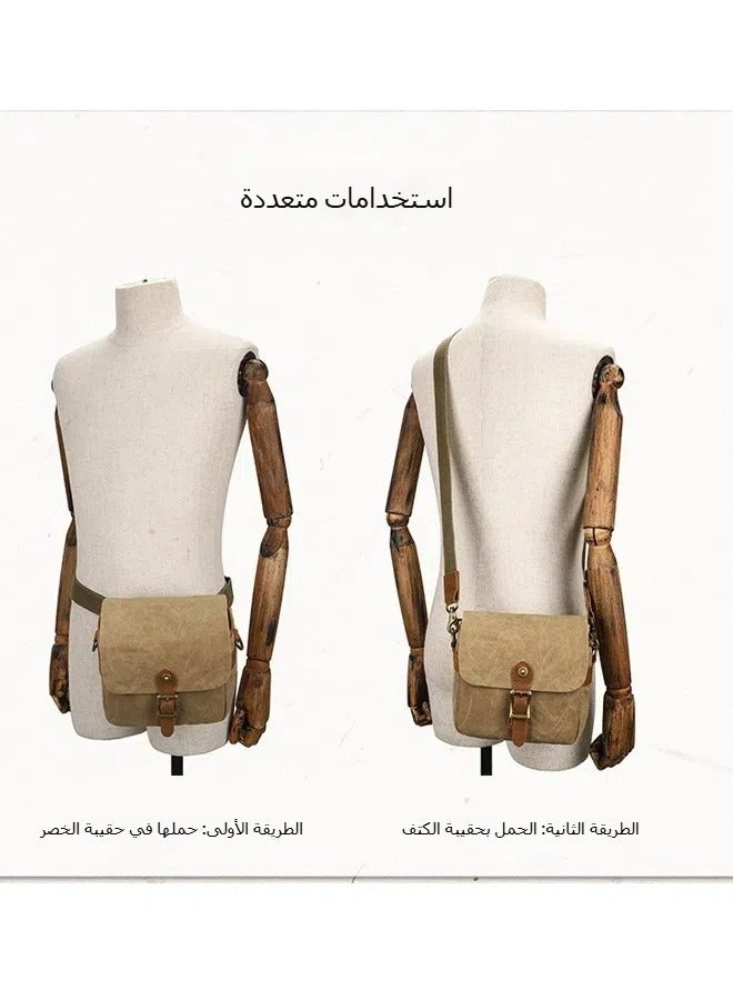 Cotton Canvas SLR Camera Bag Mirrorless Camera Bag Sony Liner Waterproof Shoulder Crossbody Camera Bag Wear-resistant - Image 2