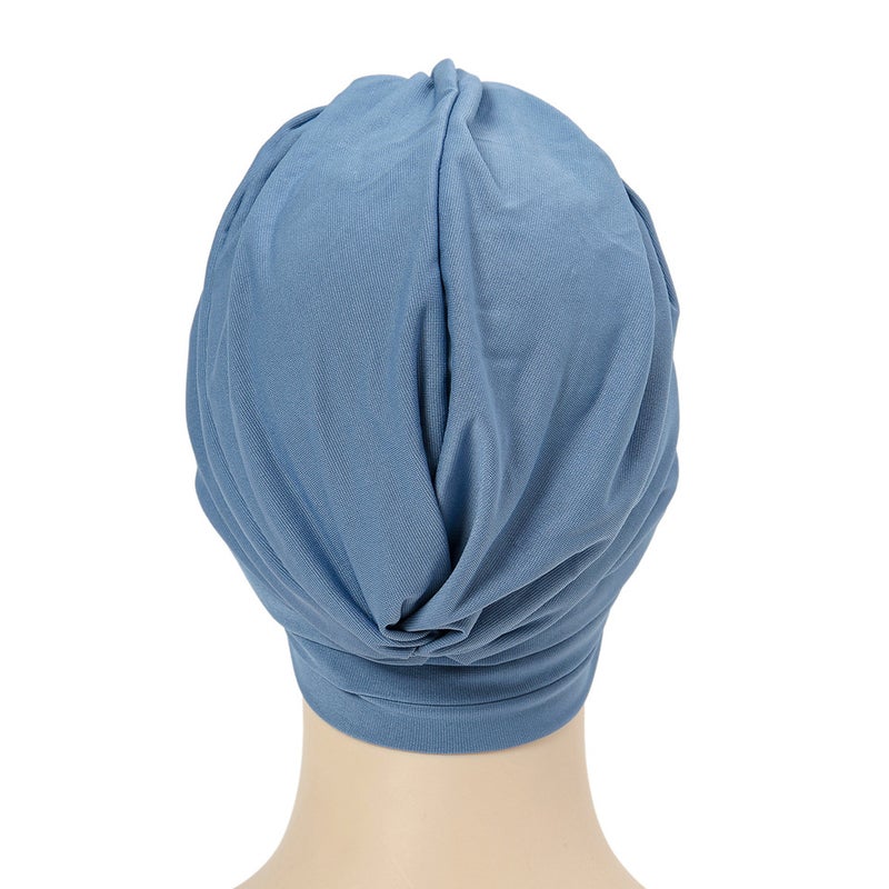 Turban Hat Side Floral Indian Head Wrap Polyester - Image 3