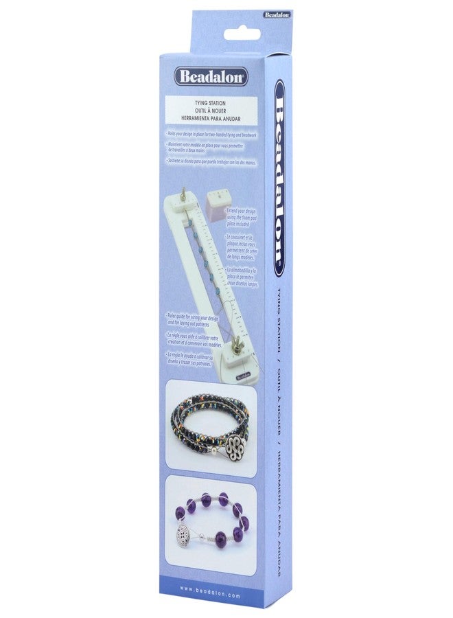 Beadalon Tying Station Made from Acrylic with Extra Foam Attachment - Image 1