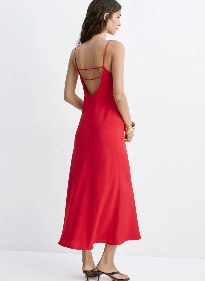 مانجو Draped Dress With A Crinkled Effect