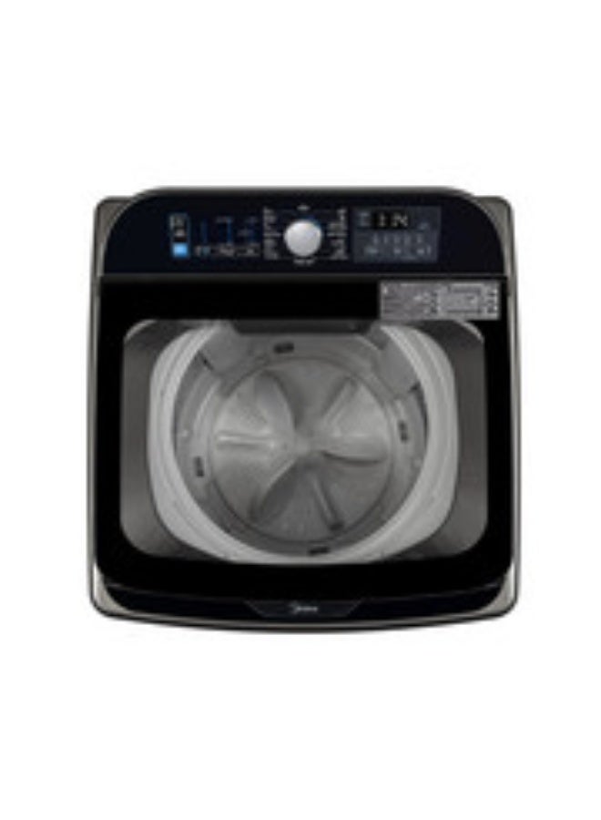 Midea Washer top Load - 19 Kg Washing - 16 Programs - MAN01W19DTS Titanium/Black - Image 1
