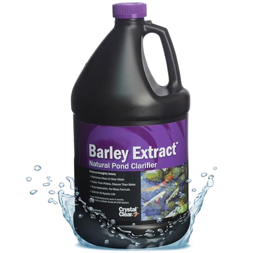 Crystal Clear CrystalClear Barley Extract Water Garden & Fountain Clarifier, Natural Liquid Concentrate to Treat Cloudy Ponds, Koi Fish, Plant & Pet Safe, 1 Gallon - Image 1