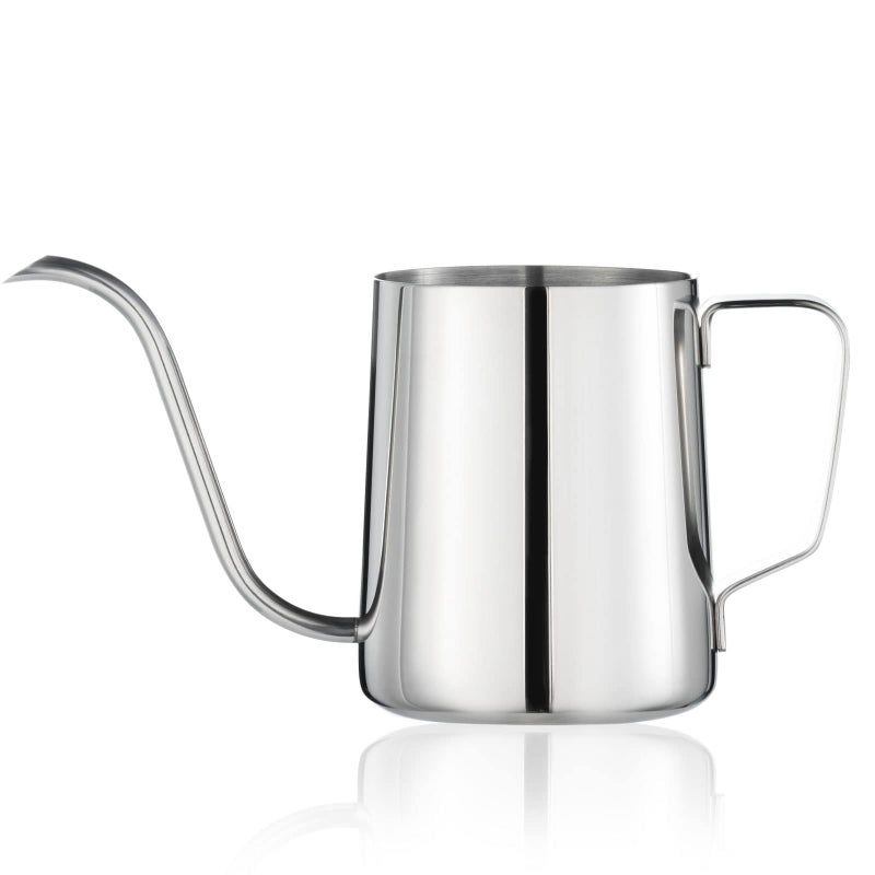 PARACITY Pour Over Kettle Gooseneck Spout Coffee Tea Pot12OZ Hanging Ear Hand Blunt Long Narrow Drip Cup Gooseneck Kettle Camping Coffee Pot for Travel OutdoorStainless Steel