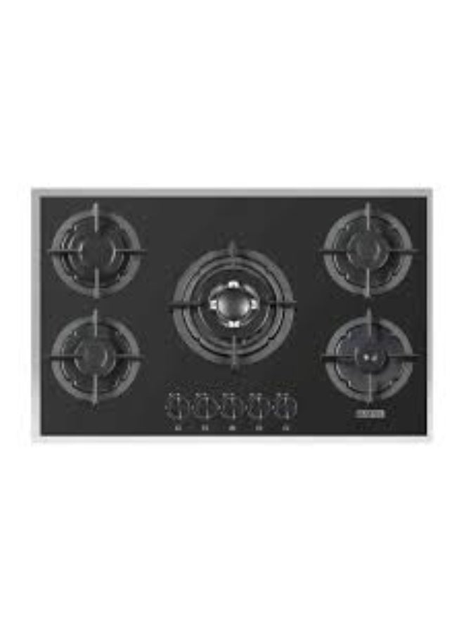 Kumtel Built-in Hob 52x90cm, 5Gas Burners, Front Control, Auto Ignition,Model 50BTFH)